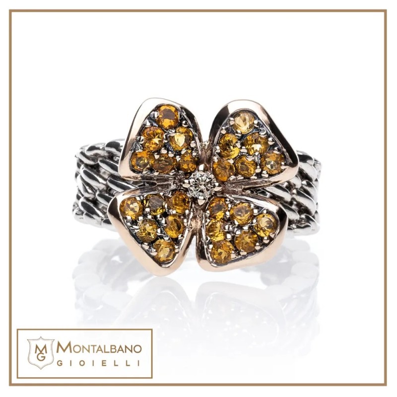 Anello medievale giuggiola giallo | Gioielli De Nobili